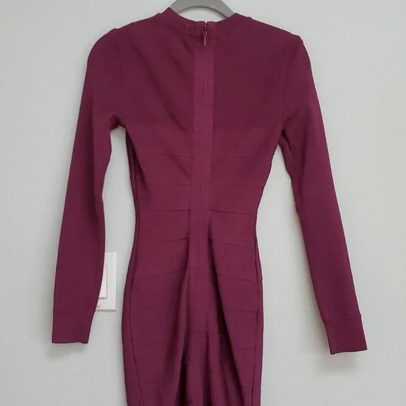 Herve Leger Paris Amethyst Long Sleeve Dress - Picture 10 of 11